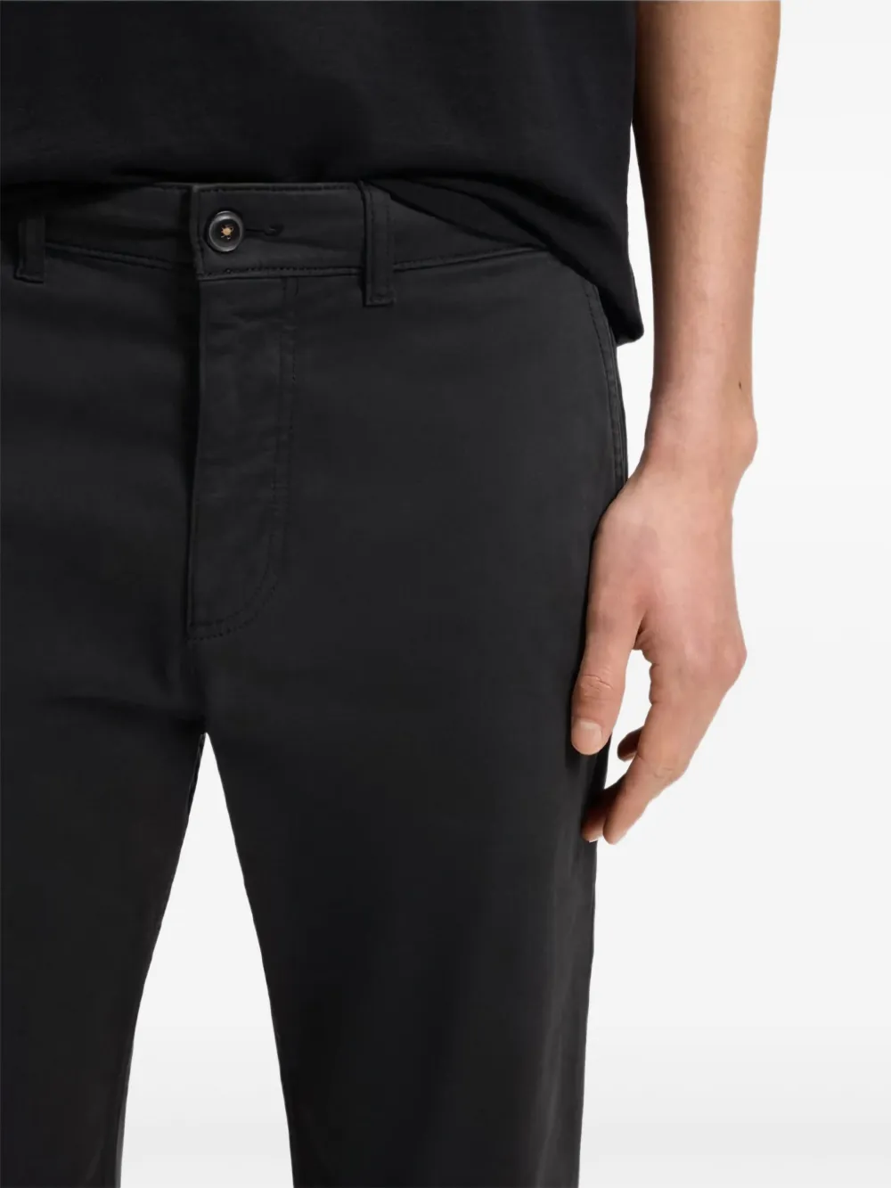 BOSS Broek met knoopsluiting Zwart
