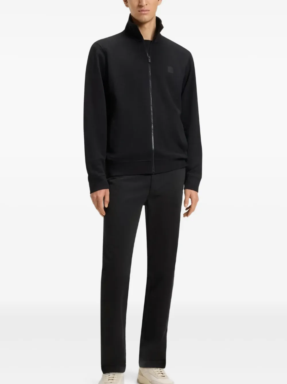 BOSS Broek met knoopsluiting Zwart