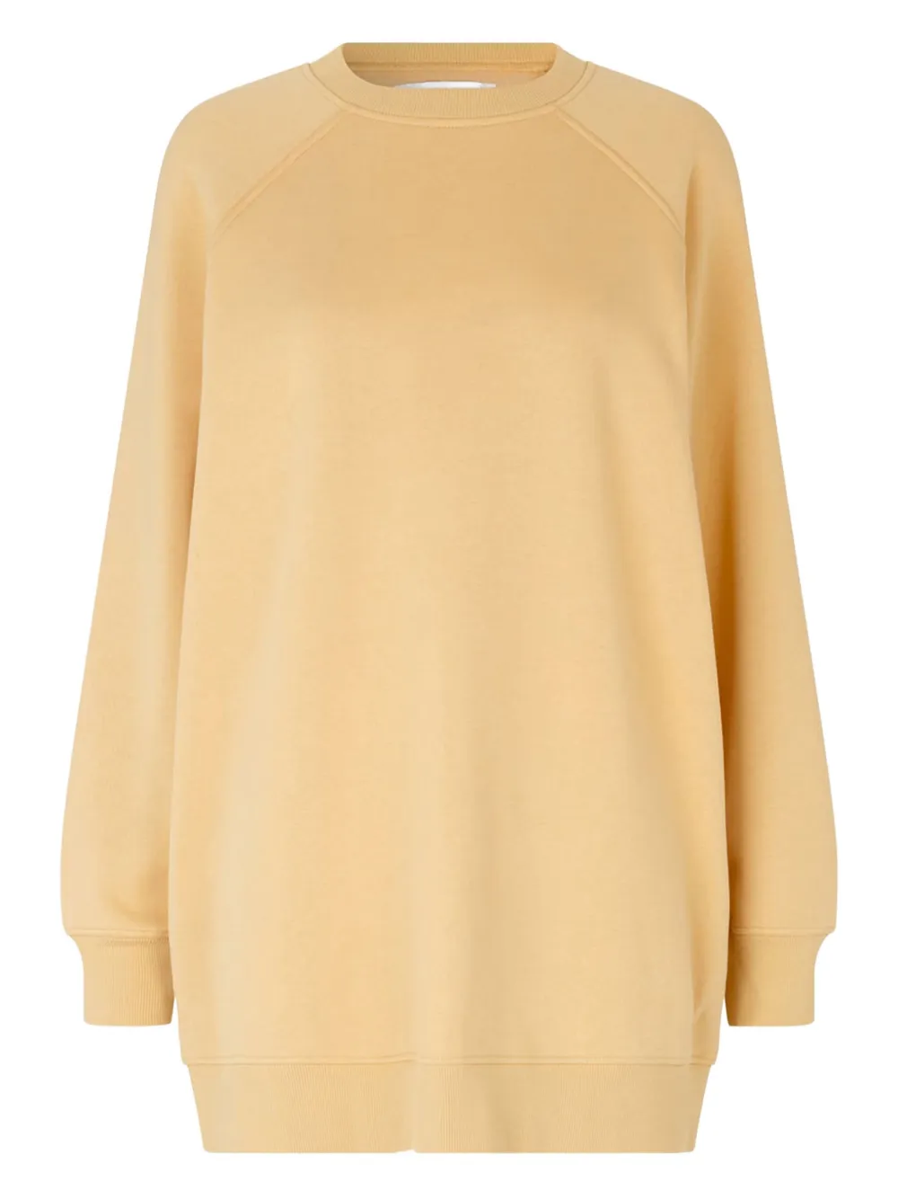 Samsoe & Samsoe Adelphine Raglan-sleeve Crew-neck Sweatshirt In Yellow