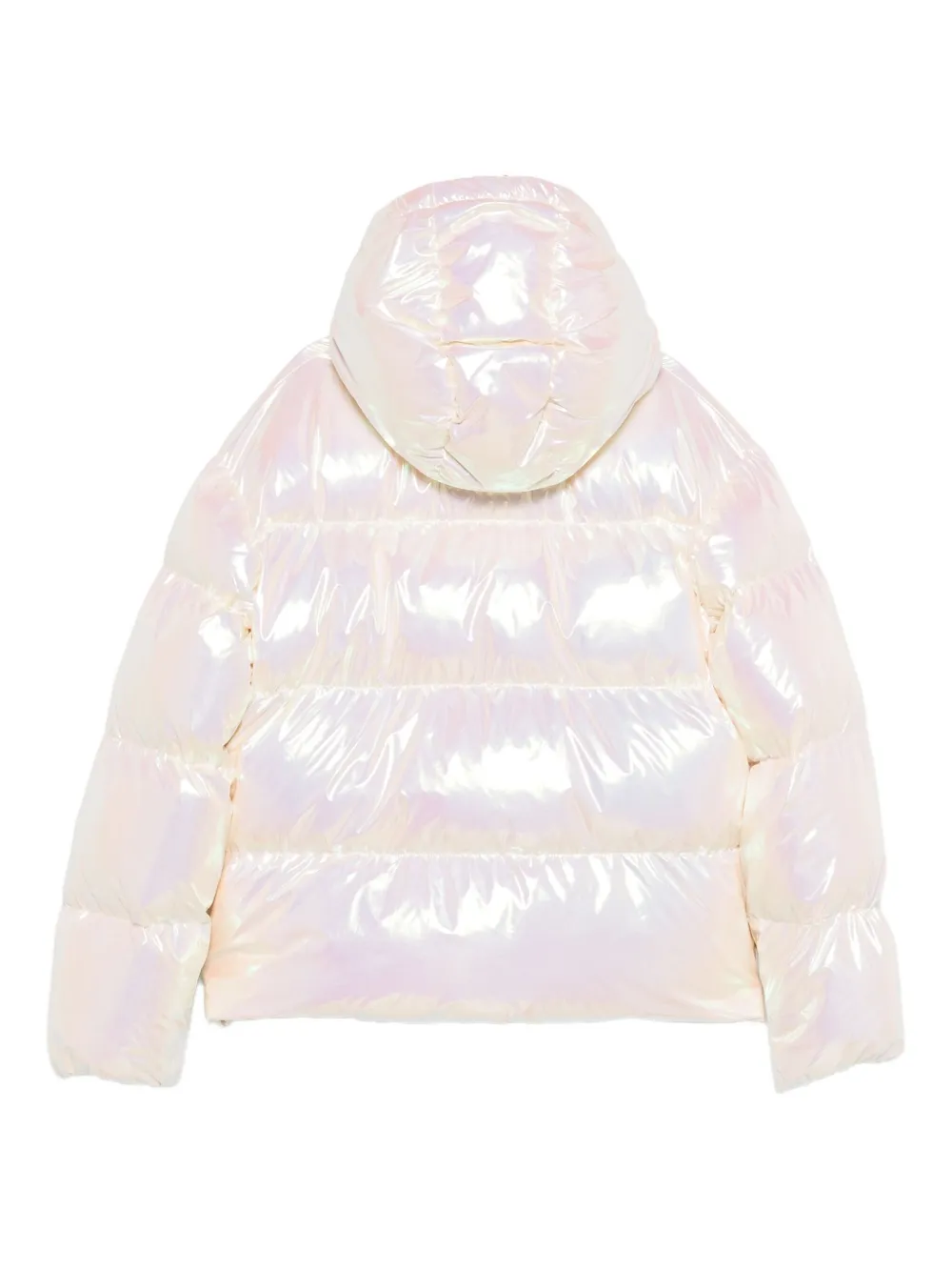 Palm Angels Kids Donsjack met iriserend-effect Roze