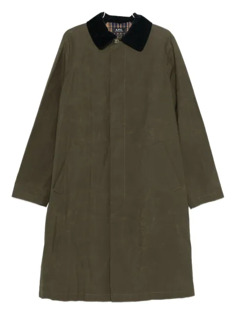 A.P.C. Gaspard corduroy-collar coat