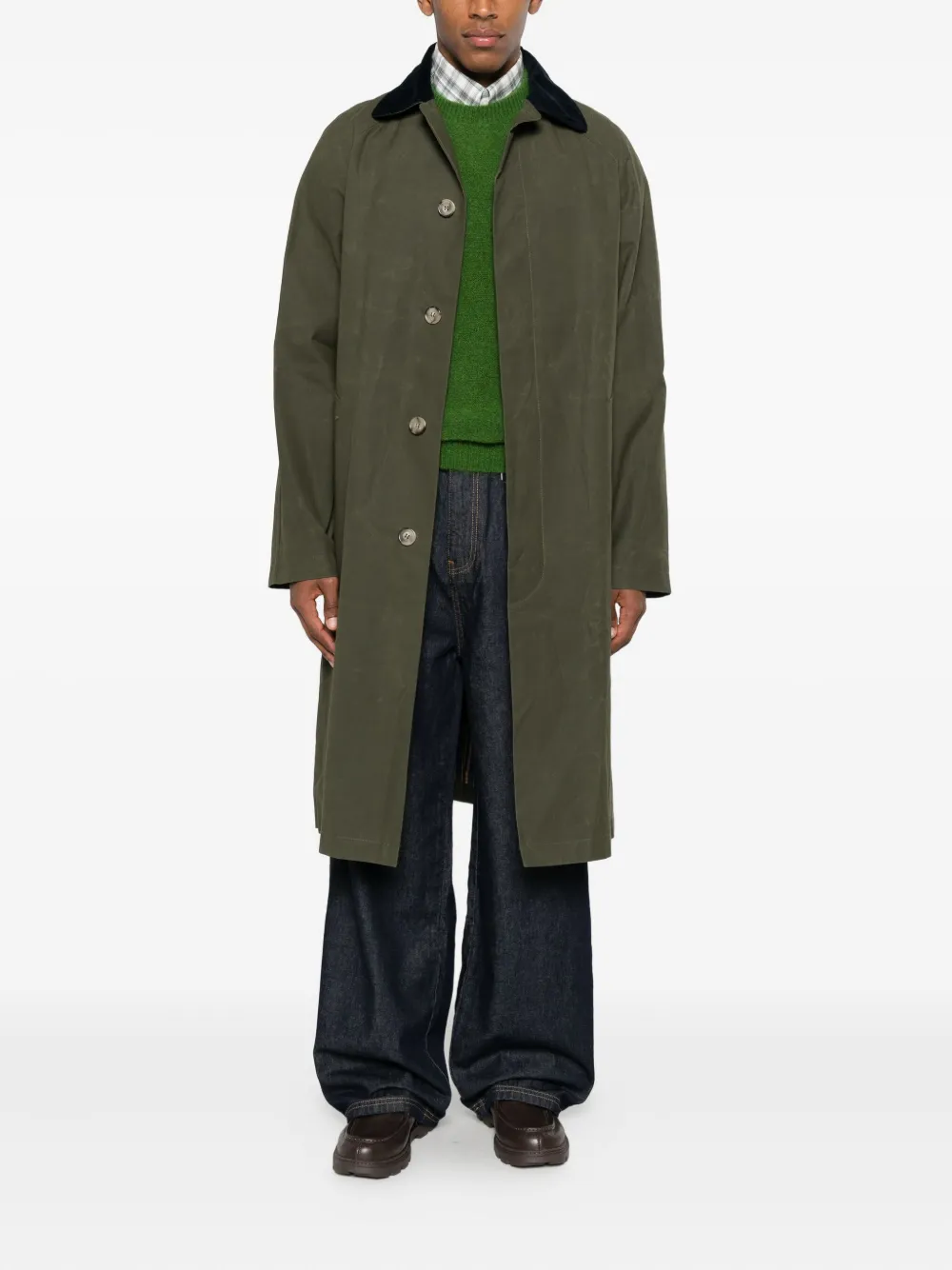 A.P.C. Gaspard corduroy-collar coat | Single Breasted Coats | Image 2