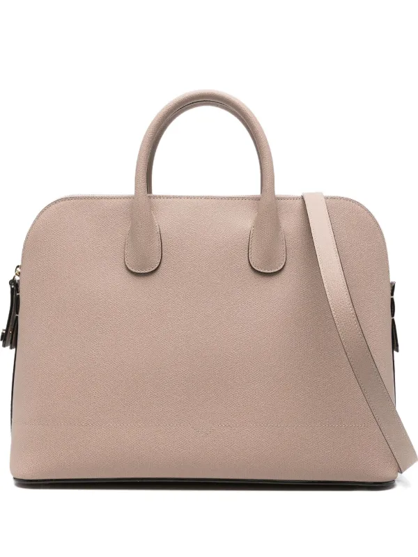 Valextra Large MyLogo Bowling Tote Bag Neutrals FARFETCH TR
