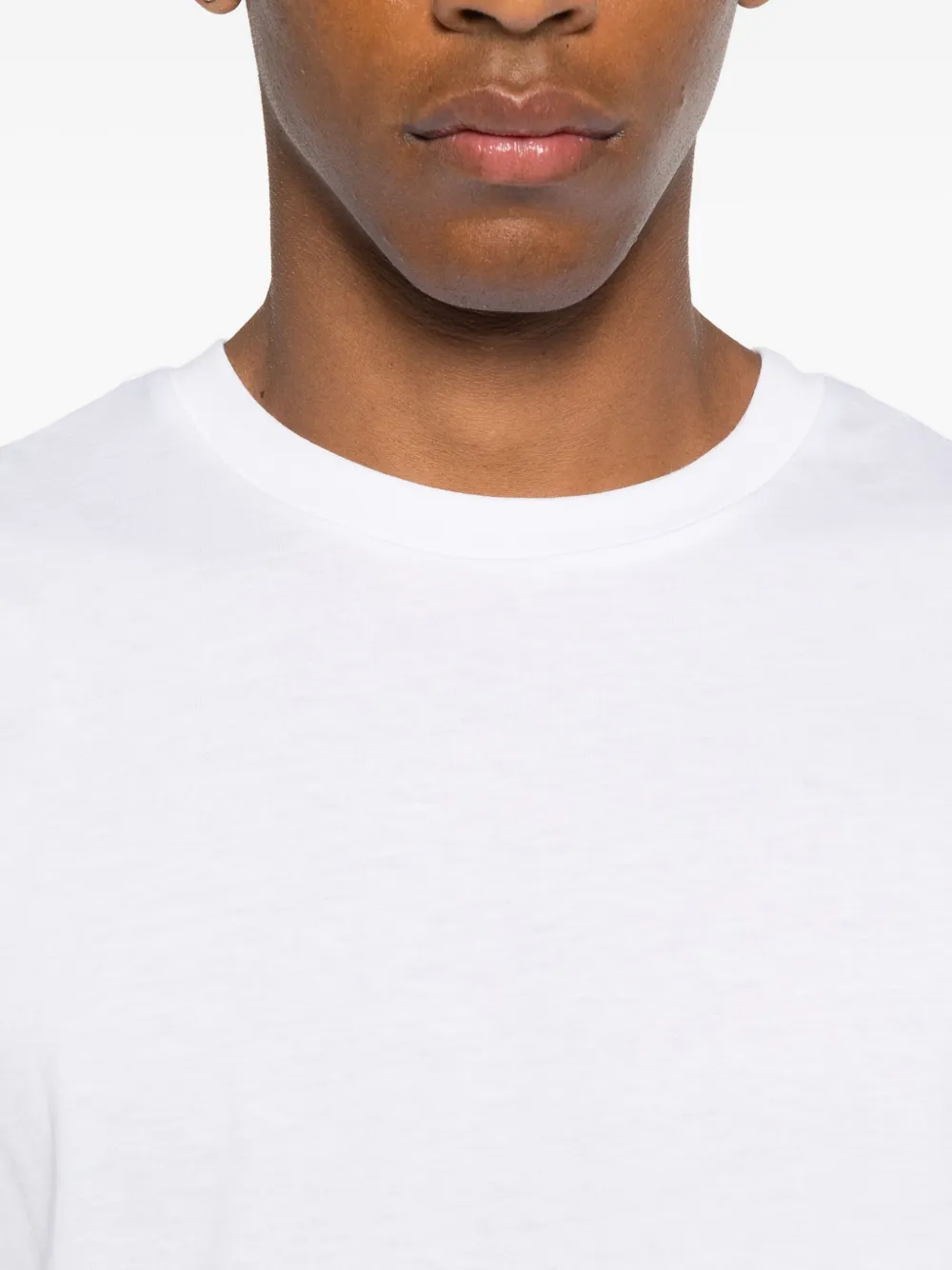 Second / Layer Cotton Crew-neck T-shirt (pack Of Three) In Yellow