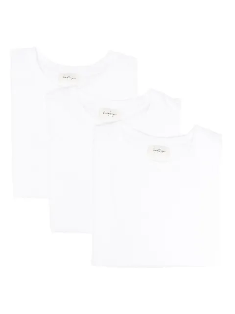 Second/Layer cotton crew-neck T-shirt (pack of three)