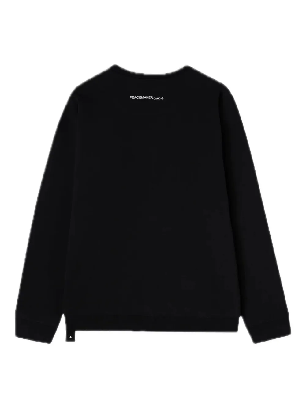 Peacemaker Oamc graphic-print crewneck sweatshirt Zwart
