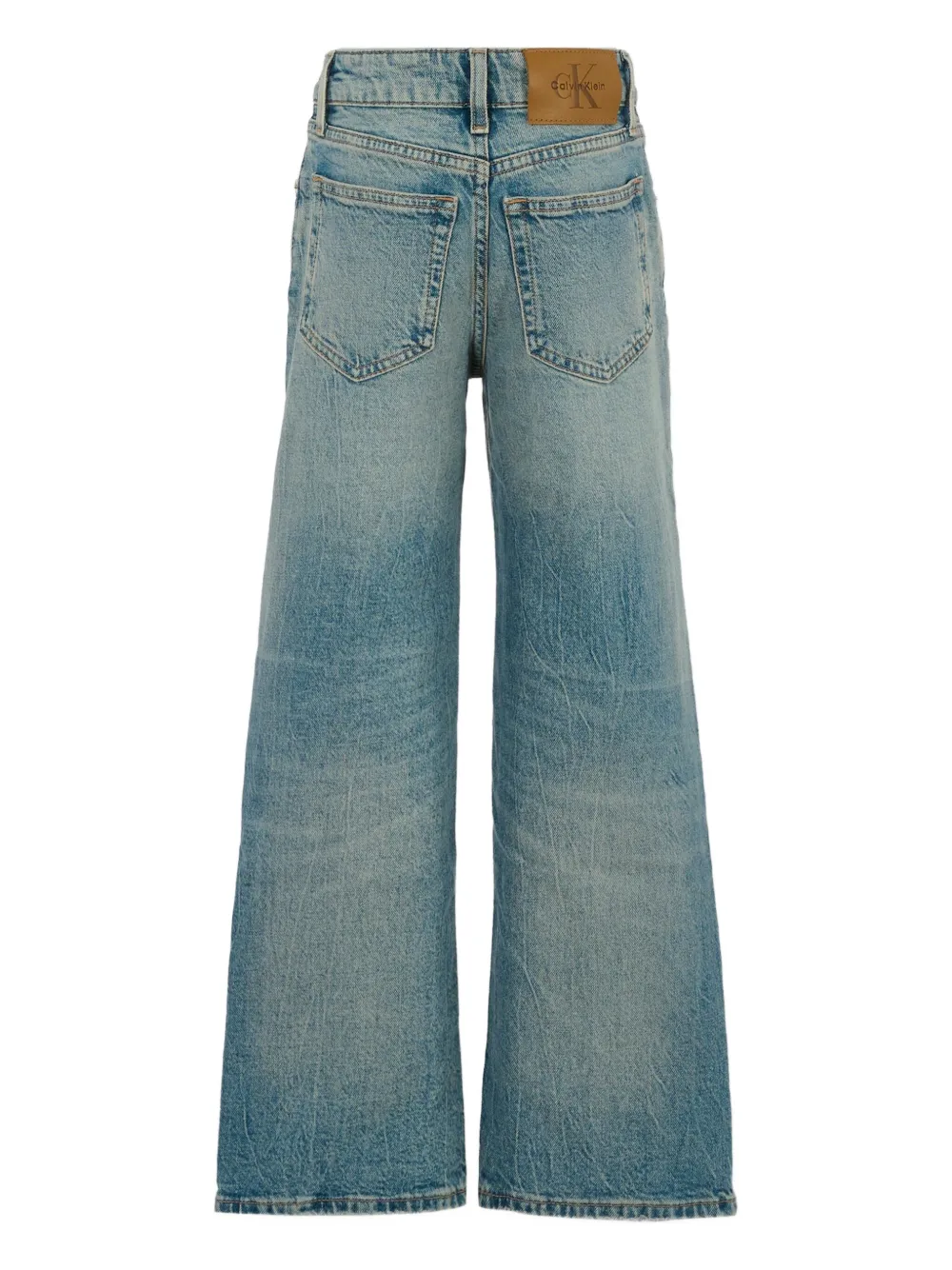 Calvin Klein Kids Jeans met vervaagd effect Blauw