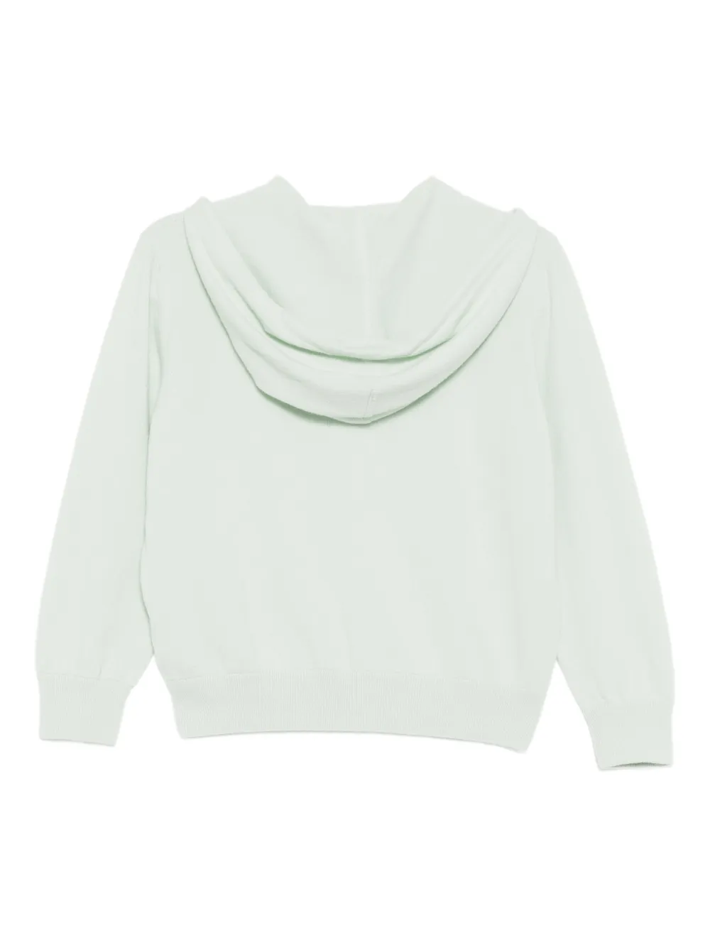 Teddy Cashmere logo-embroidered hoodie - Groen