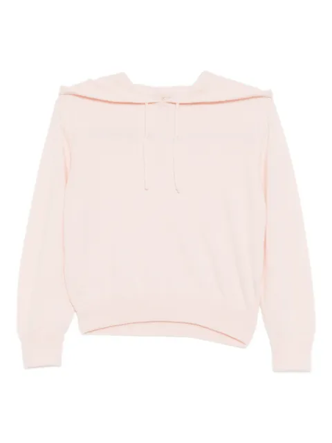 Teddy Cashmere logo-embroidered hoodie
