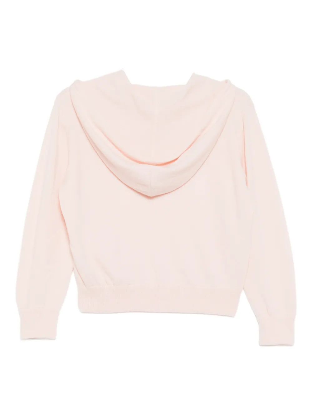 Teddy Cashmere Hoodie met geborduurd logo - Roze