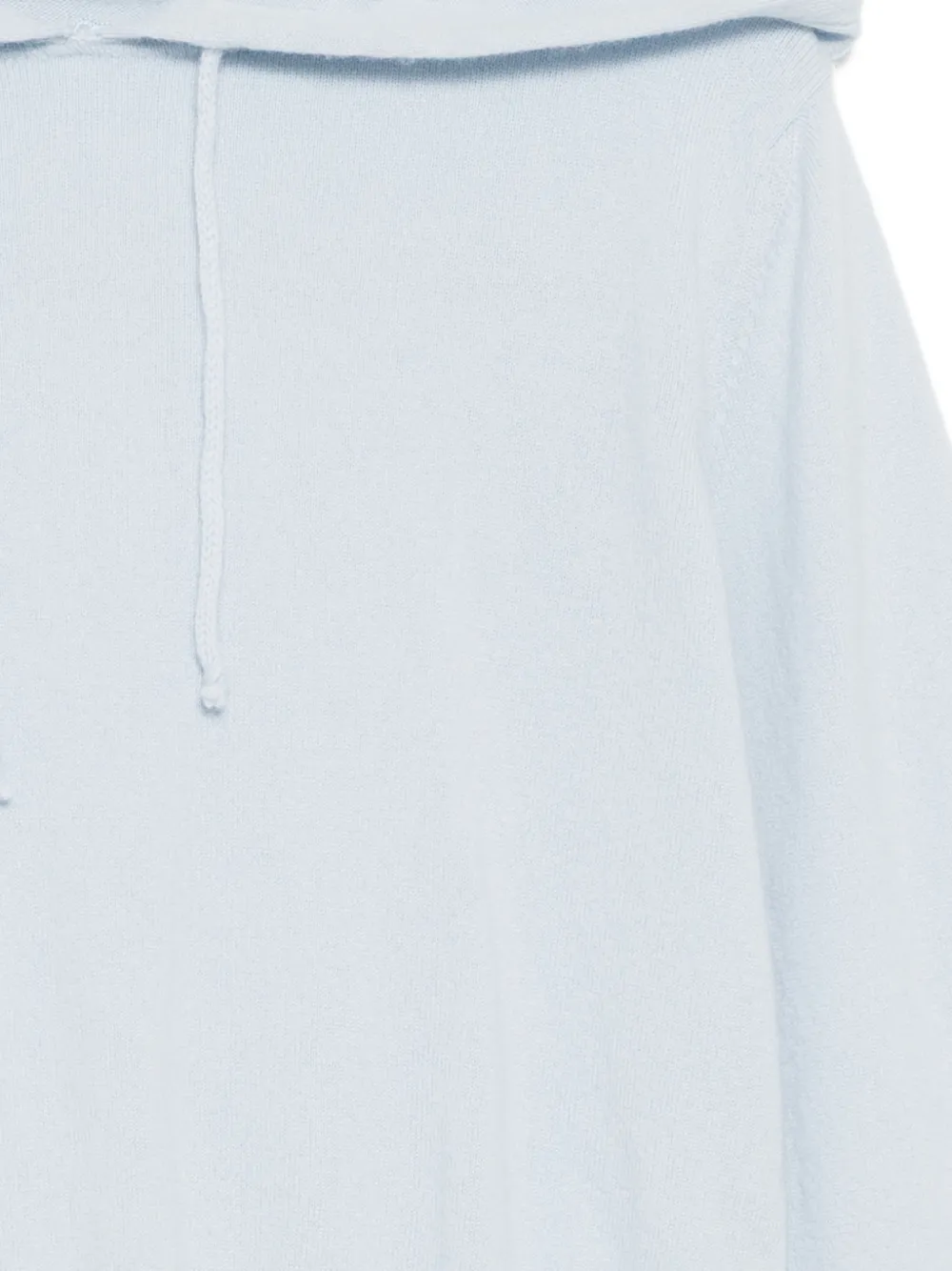  Teddy Cashmere Logo-embroidered Hoodie - Blue 