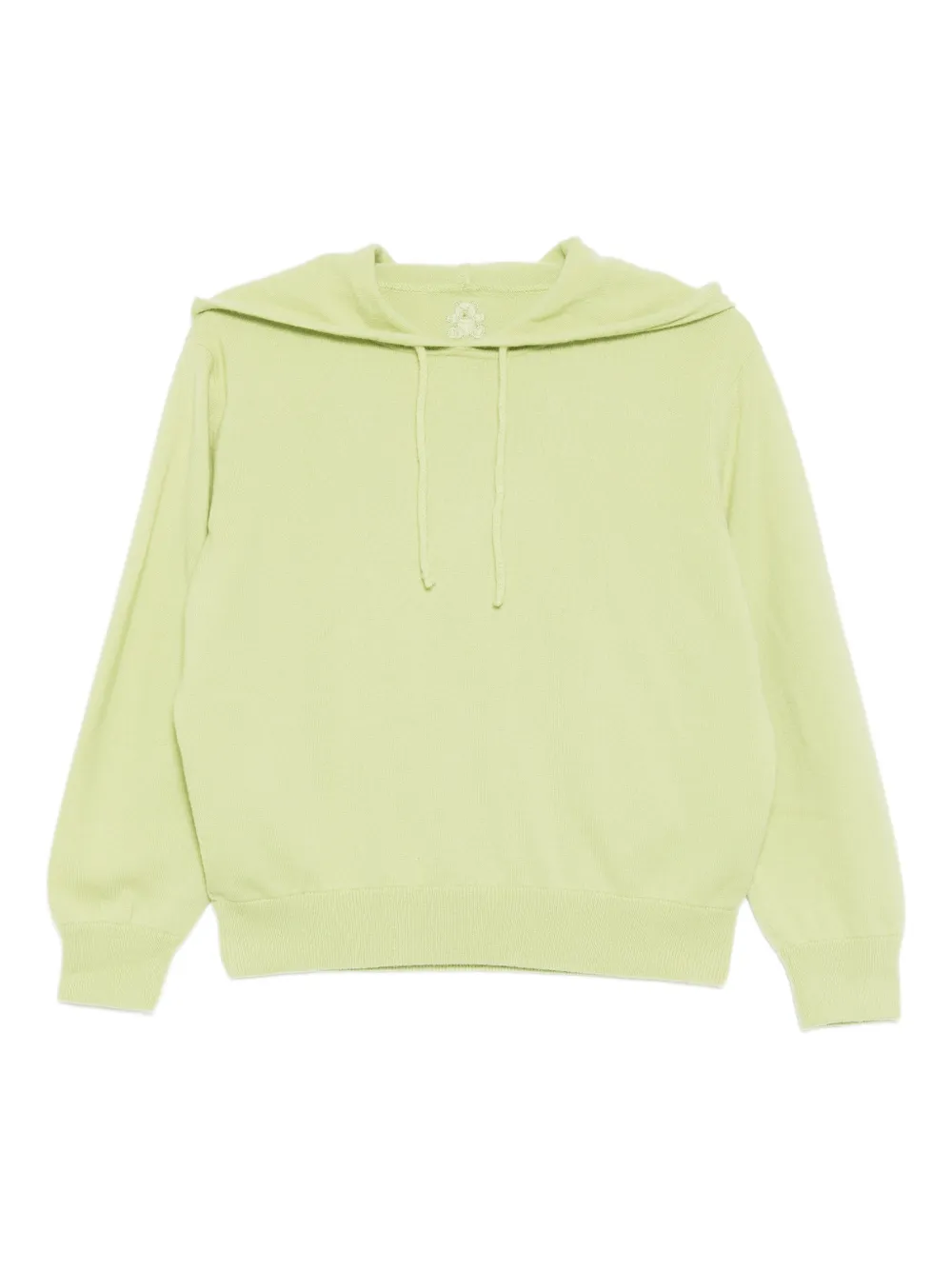 Teddy Cashmere logo-embroidered hoodie - Green