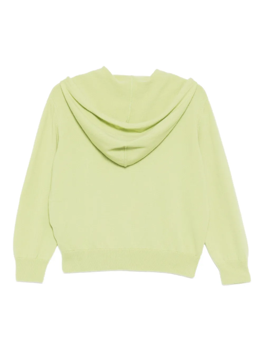  Teddy Cashmere Logo-embroidered Hoodie - Green 