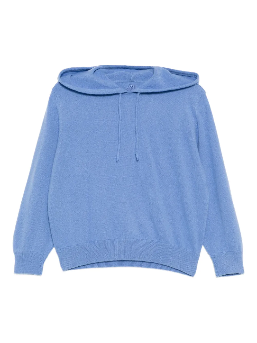 Teddy Cashmere logo-embroidered hoodie - Blau