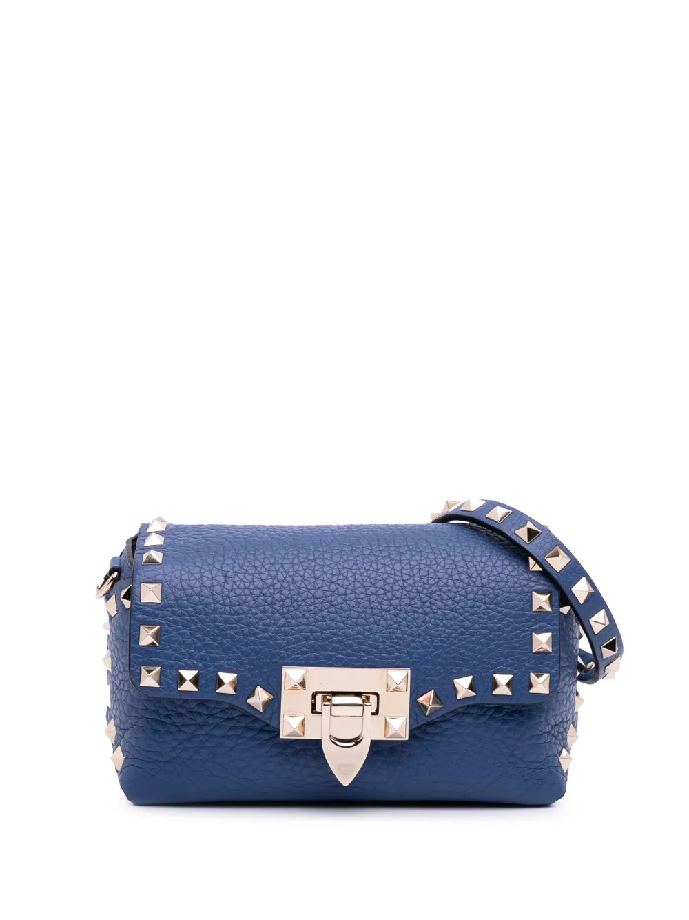 Valentino Garavani Pre-Owned 2018-2024 Mini Pebbled Calfskin Rockstud Valentino Garavani Pre-Owned 2018-2024 Mini Pebbled Calfskin Rockstud