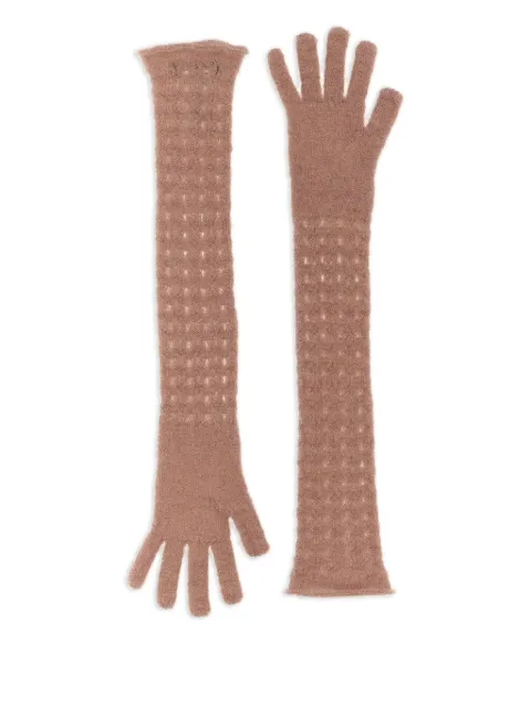 Fabiana Filippi perforated crochet gloves