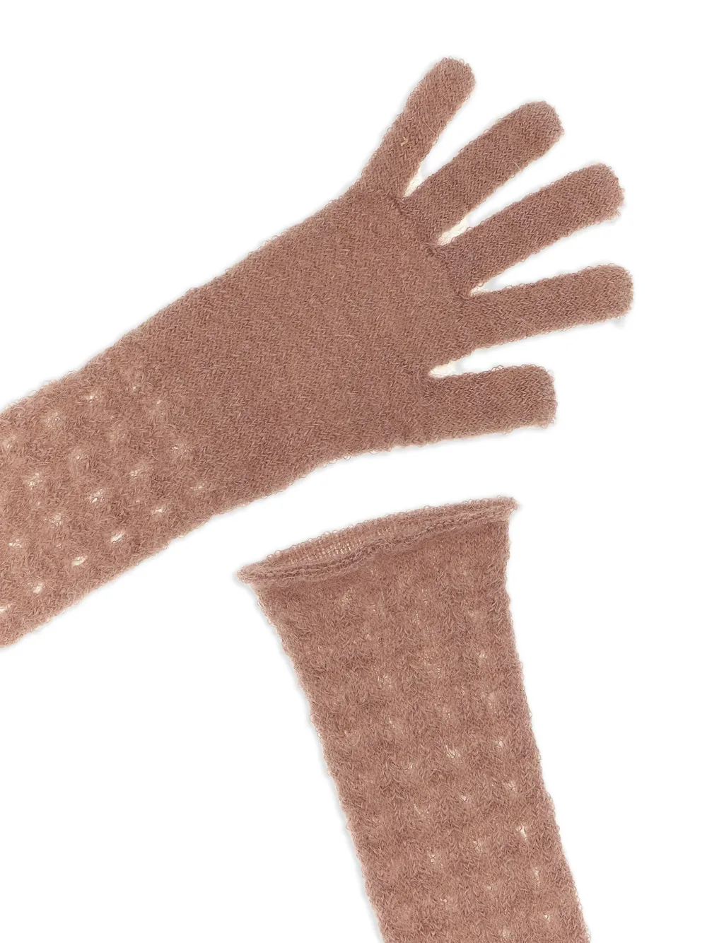 Fabiana Filippi perforated crochet gloves Roze