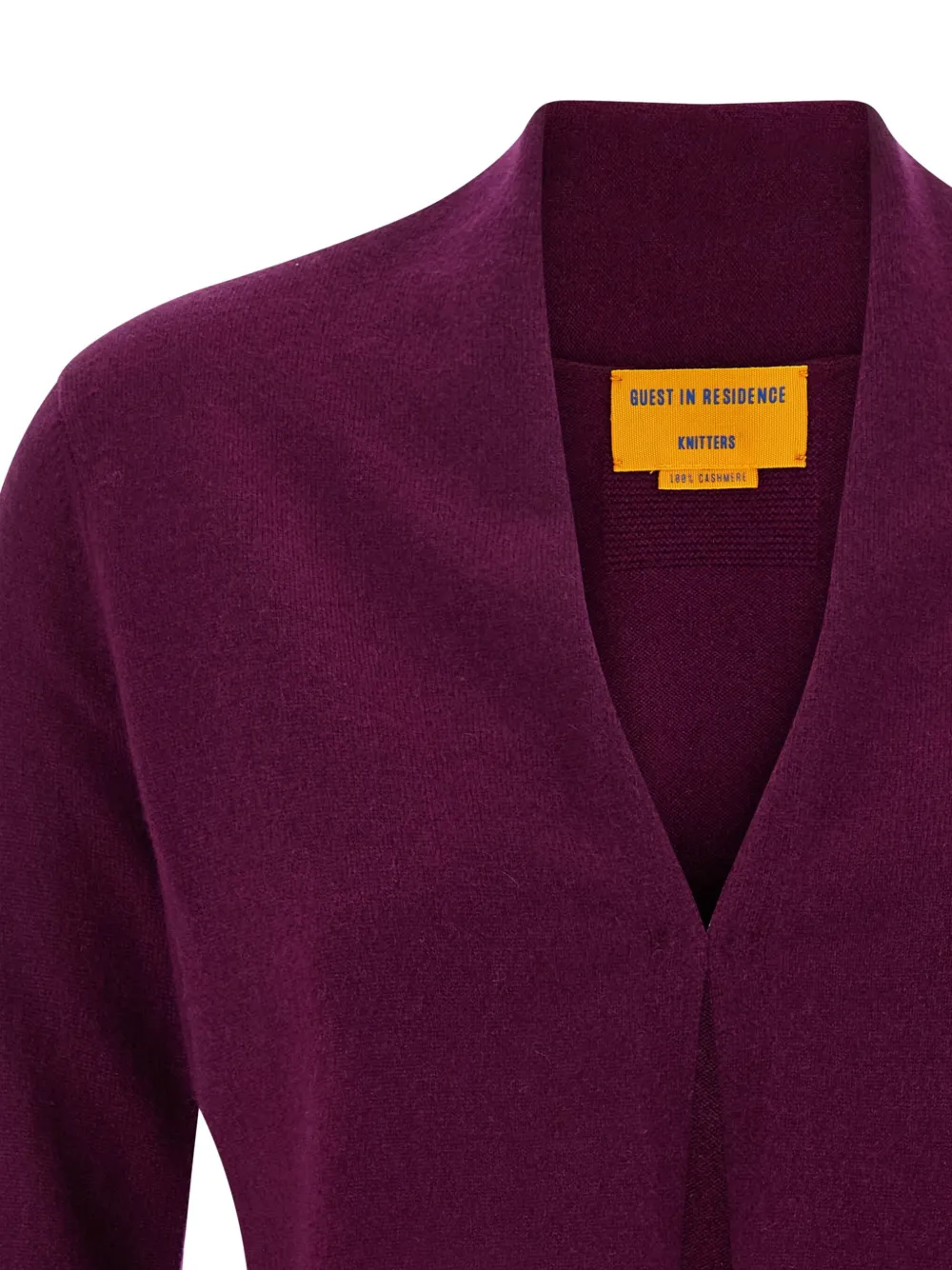 Guest In Residence Stealth cashmere cardigan Paars