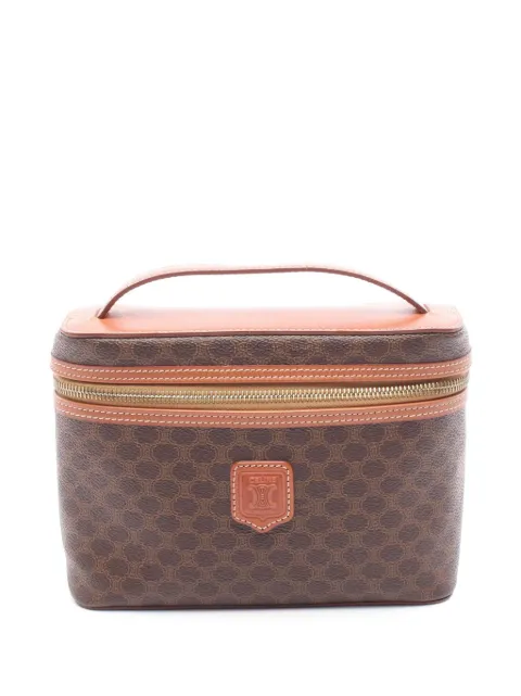 Céline Pre-Owned 20th Century Macadam Coated Canvas vanity bag