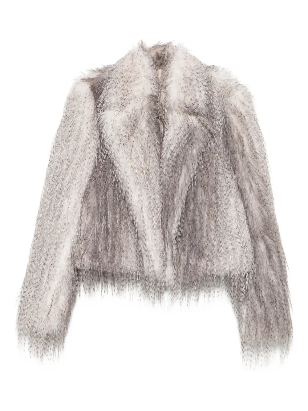 Giuseppe Di Morabito Faux Fur Short Coat In Gray