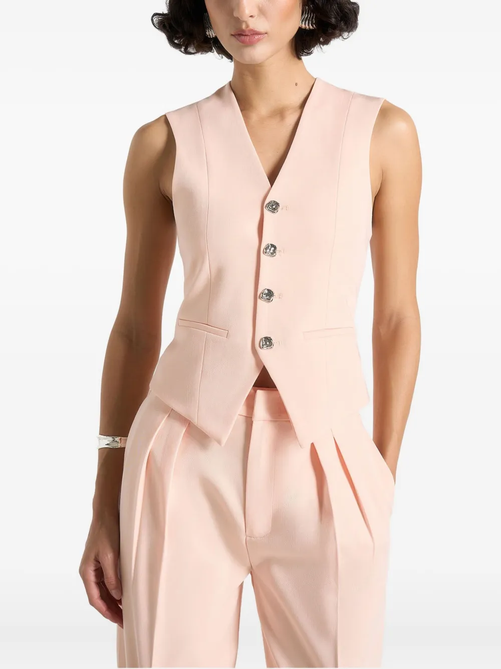 Manière De Voir Christine Cinch getailleerd gilet Roze