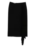 Carven ruffled fringed skirt - Blue