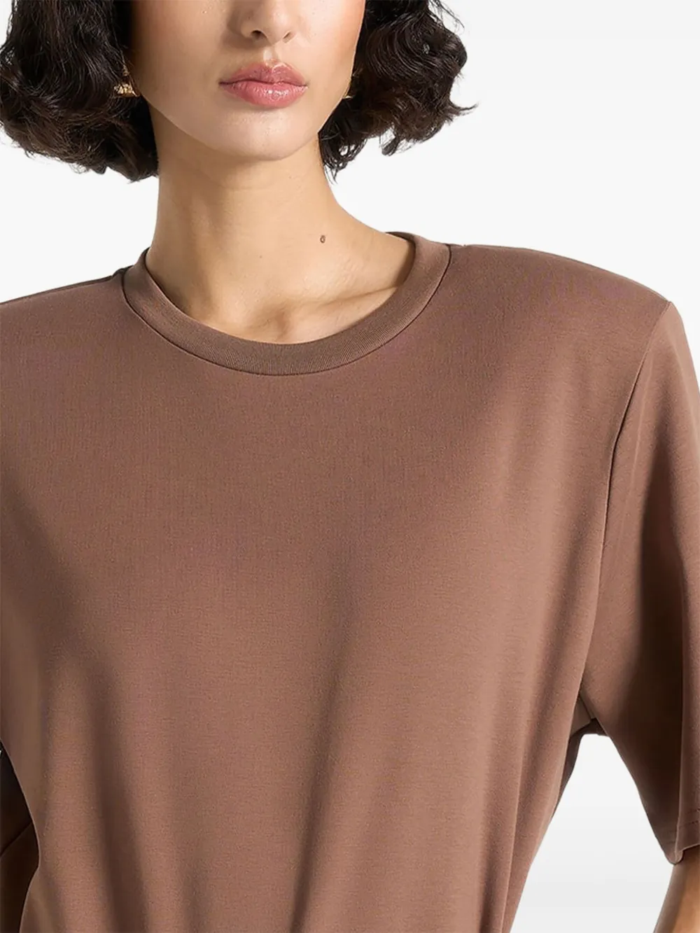 Manière De Voir Mila body met gewatteerde schouders Bruin