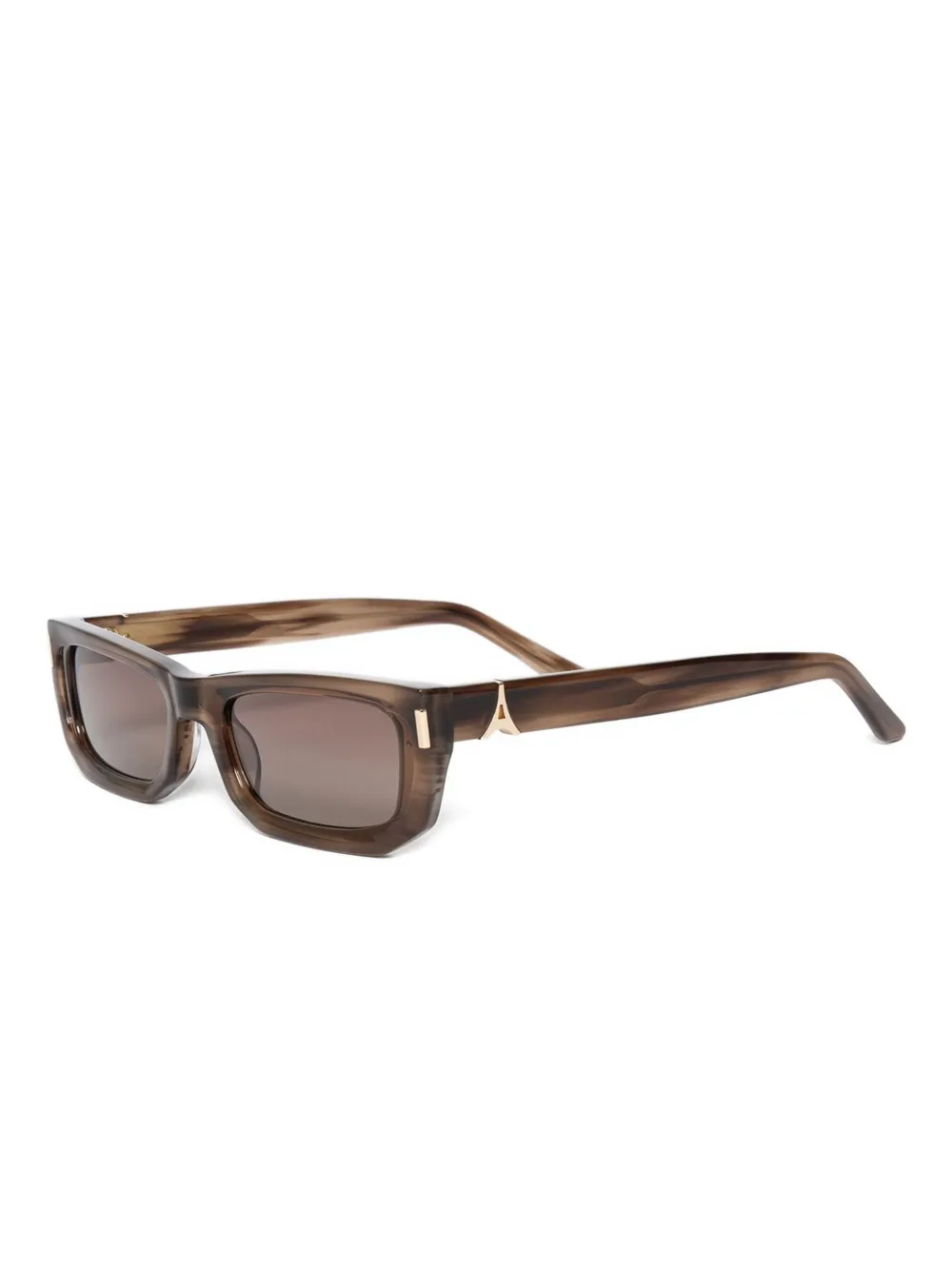 Manière De Voir Milan rectangle-frame sunglasses Bruin