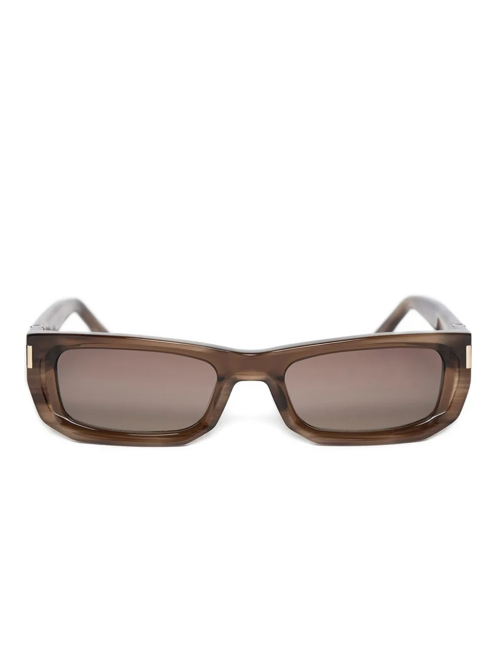 Manière De Voir Milan rectangle-frame sunglasses Bruin