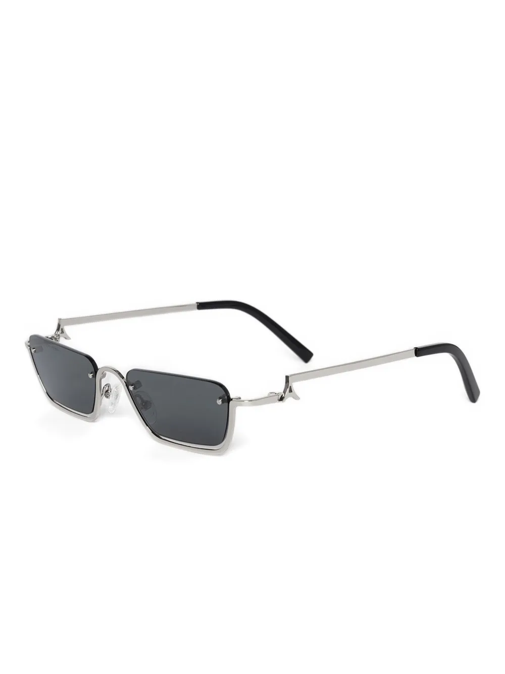 Manière De Voir Sacha Rectangle-frame Sunglasses In Metallic