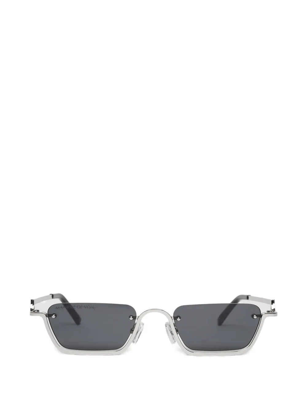 Manière De Voir Sacha rectangle-frame sunglasses - Argento