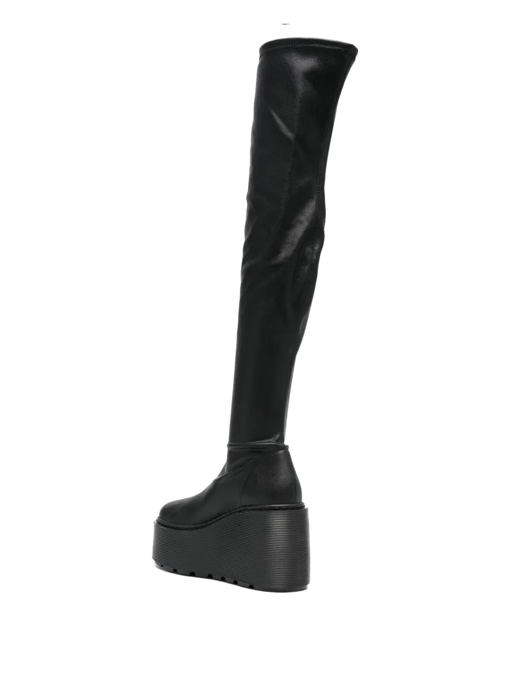 Vic Matie 100mm calf-leather platform boots Black
