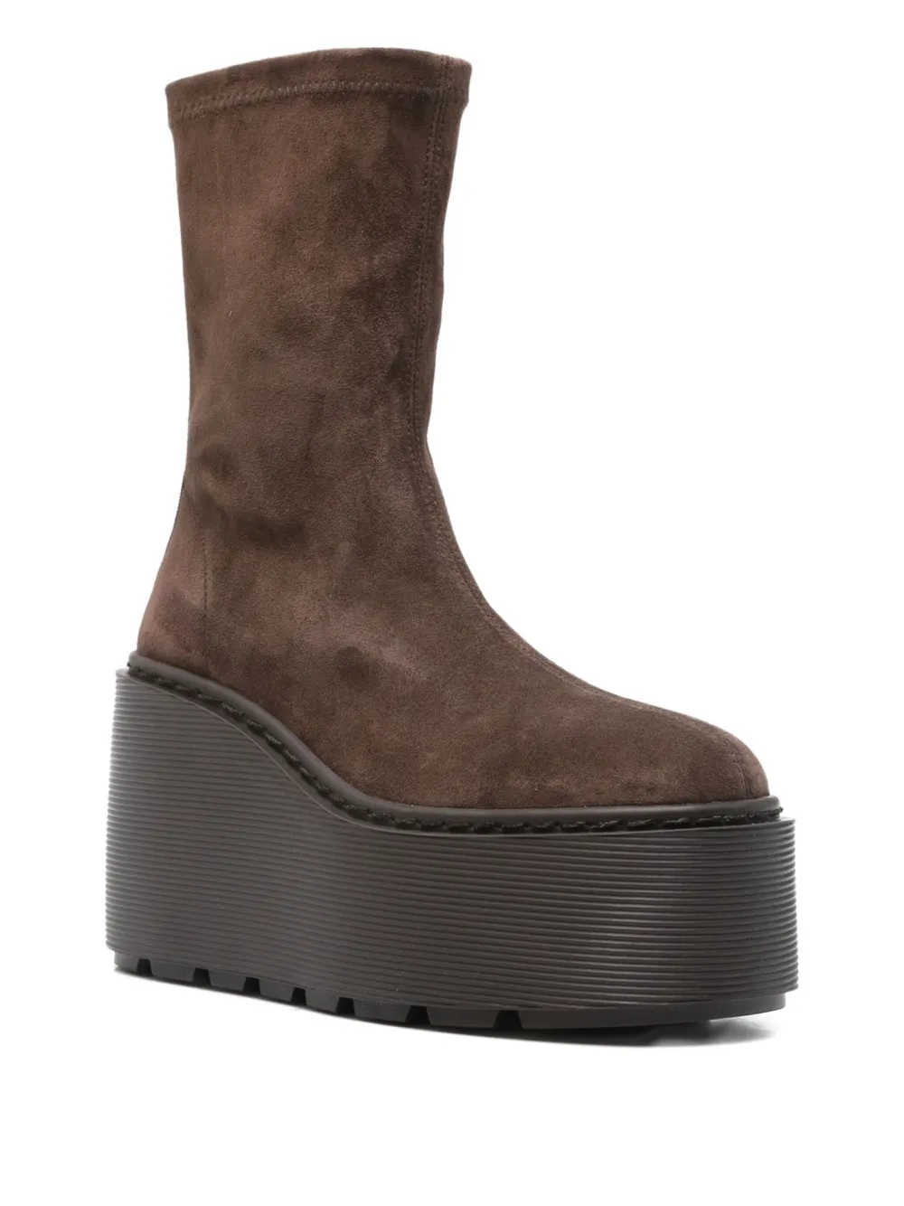 Vic Matie Donna suede platform boots Brown