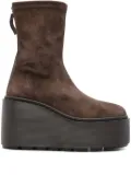 Vic Matie Donna suede platform boots - Brown