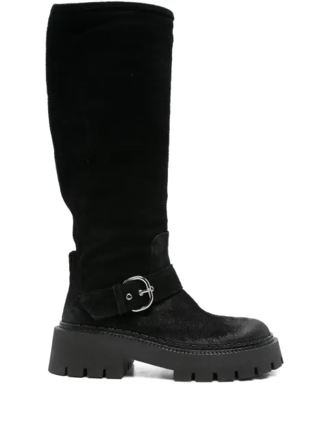 Vic Matie 50mm buckle-detail calf leather boots