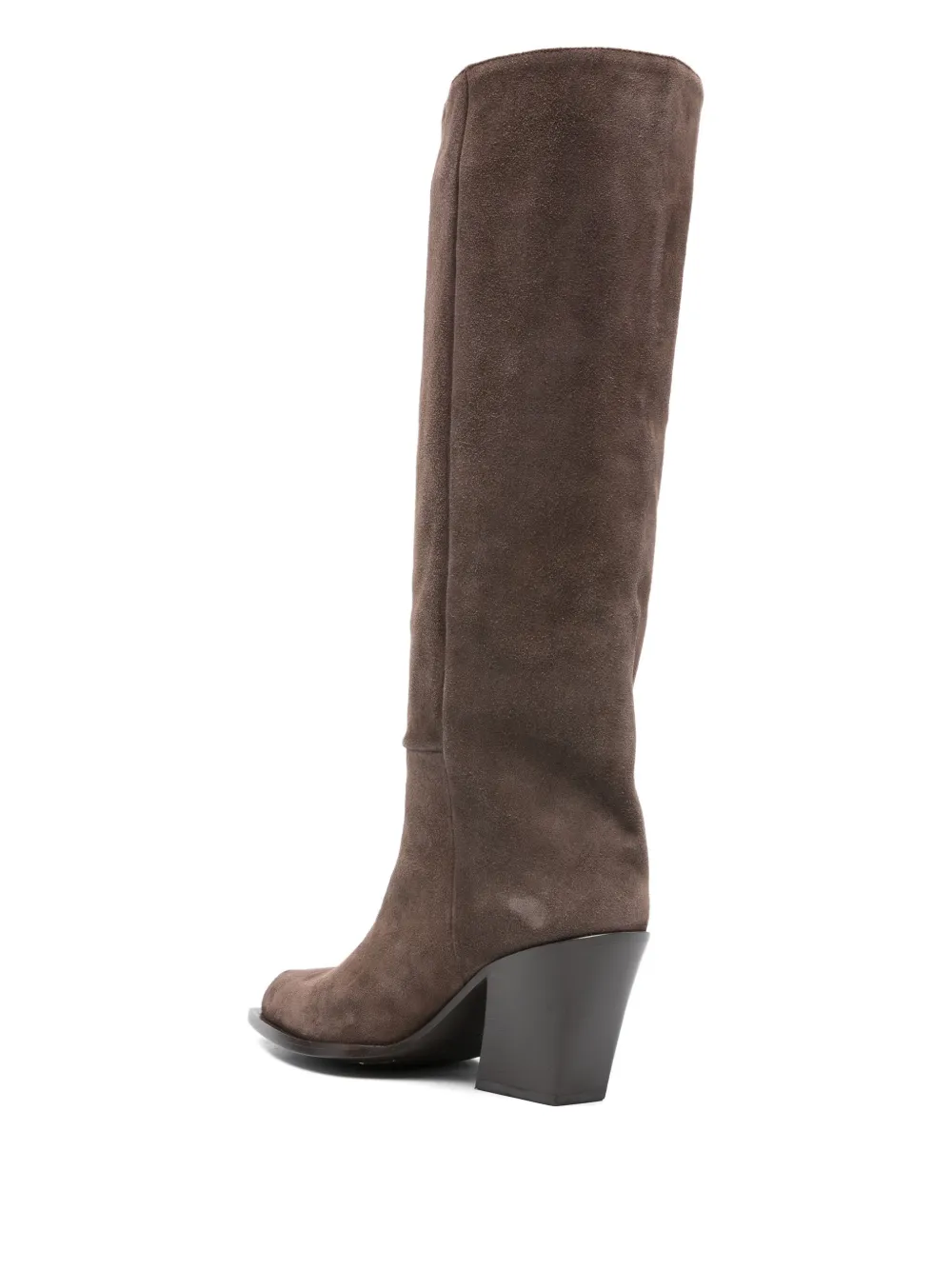 Vic Matie 80mm calf-suede pointed-toe boots Grey