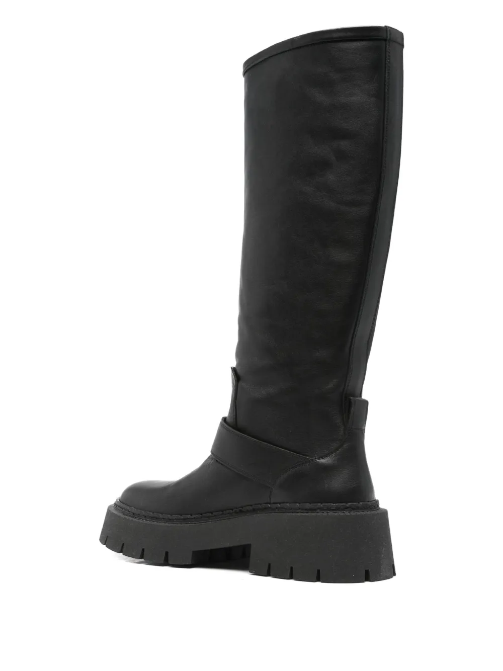 Vic Matie buckle-fastening knee-high boots Black