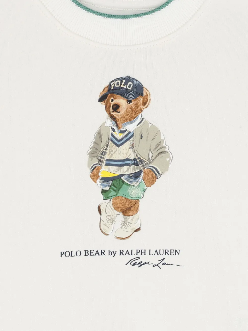 POLO RALPH LAUREN KIDS Sweater met teddybeerprint Beige