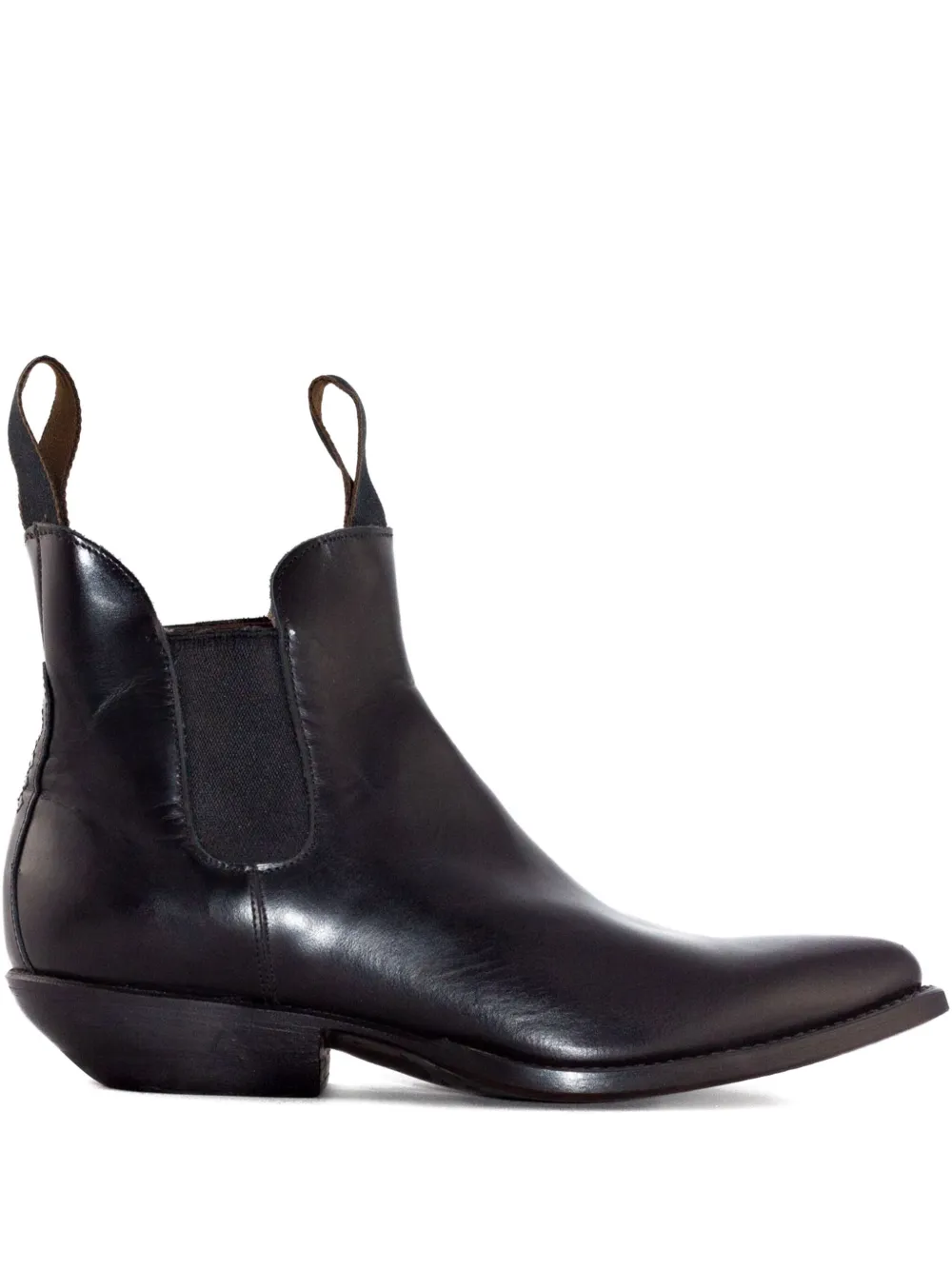 Sonora 30mm elastic-insert pointed-toe boots - ブラック Sonora 30mm elastic-insert pointed-toe boots - ブラック