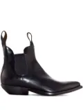 Sonora 30mm elastic-insert pointed-toe boots - Black
