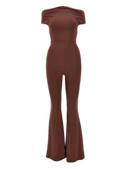 AMOTEA off-shoulder flared-bottoms jumpsuit