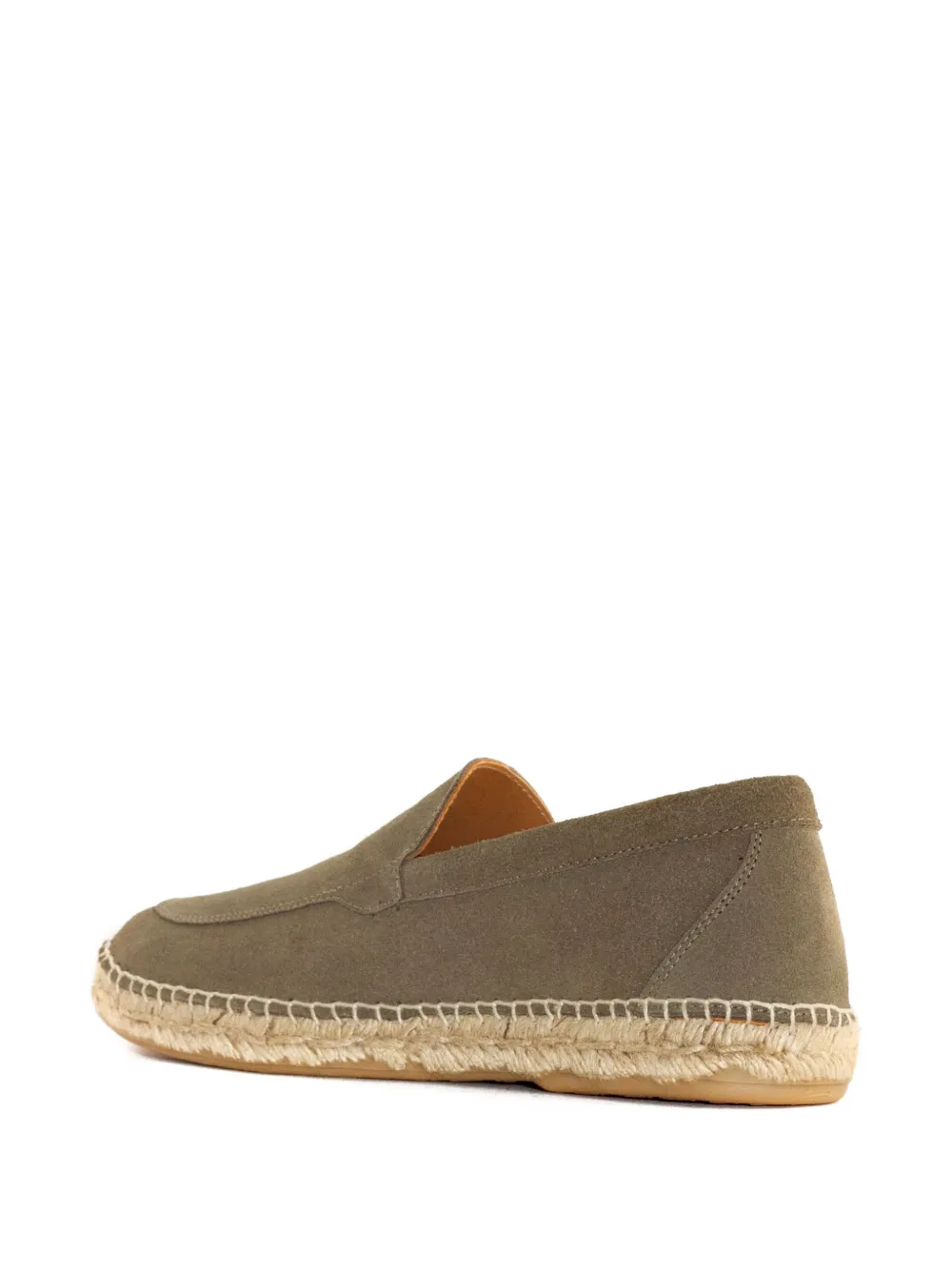ABARCA jute-sole suede loafers Green