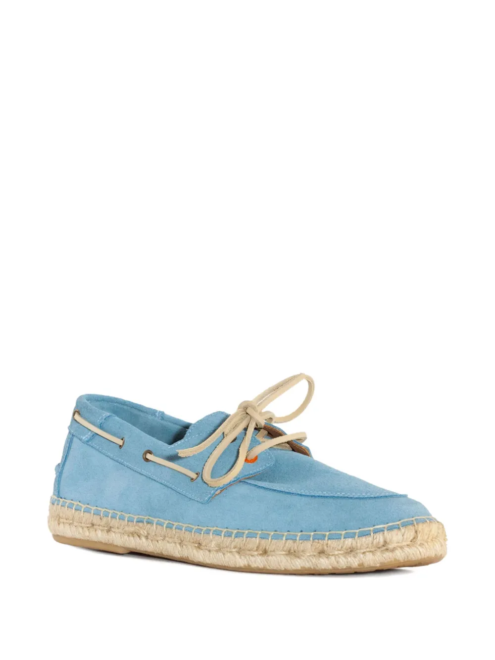 Abarca Suede Boat Shoes In Blue