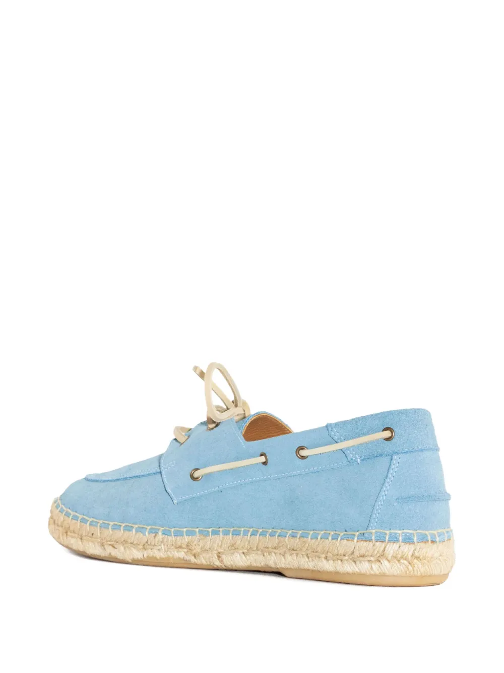 Abarca Suede Boat Shoes In Blue