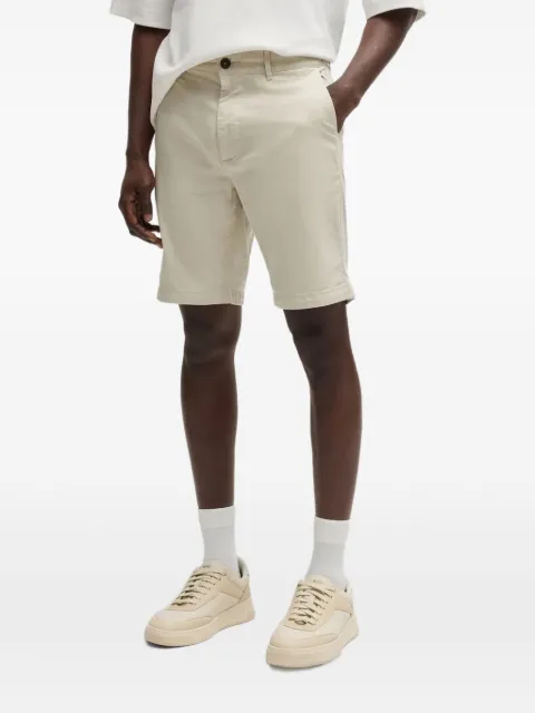 BOSS zip-fly flat-front shorts