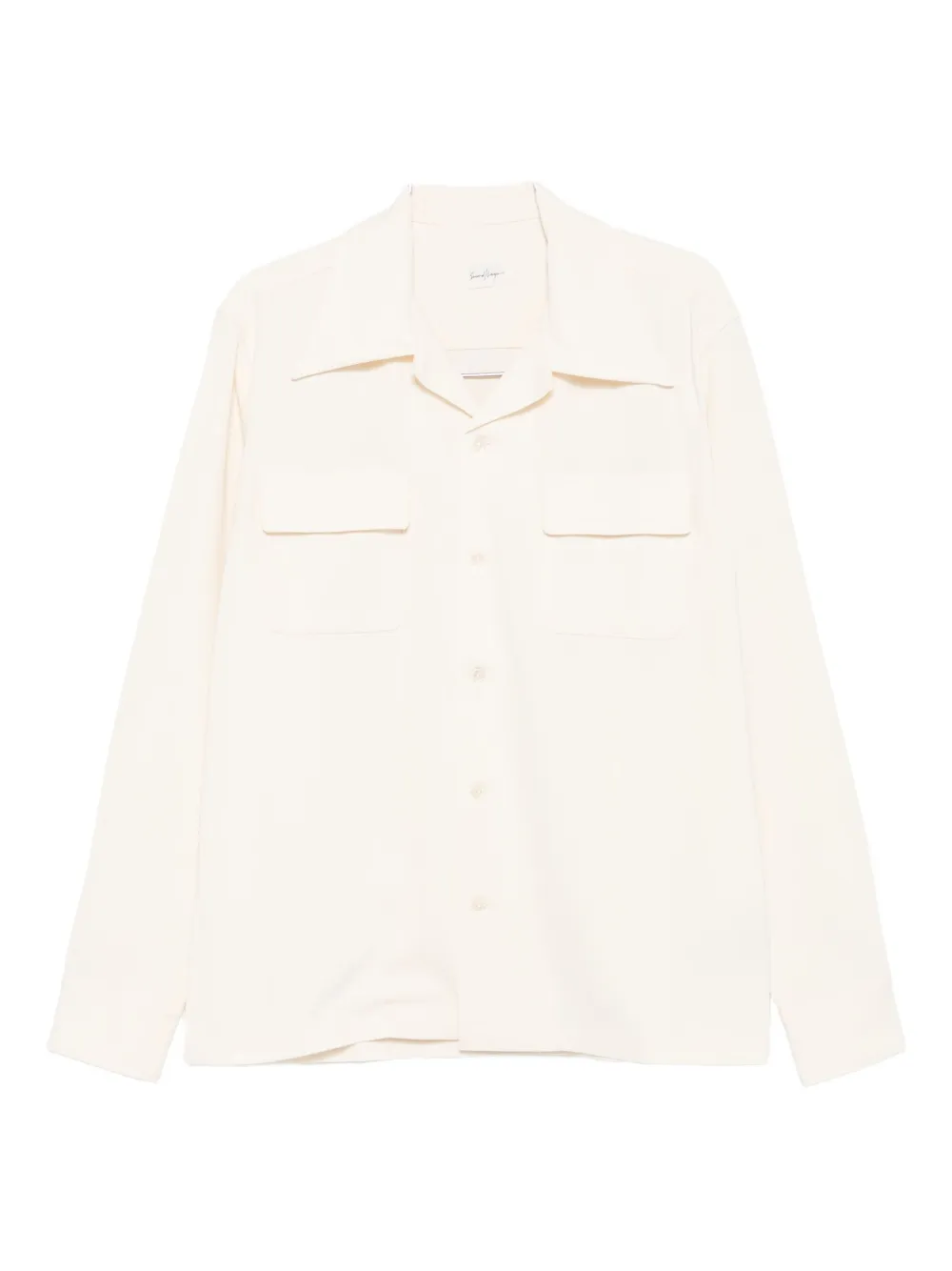 Second / Layer Double-pocket Long-sleeve Shirt In Neutral