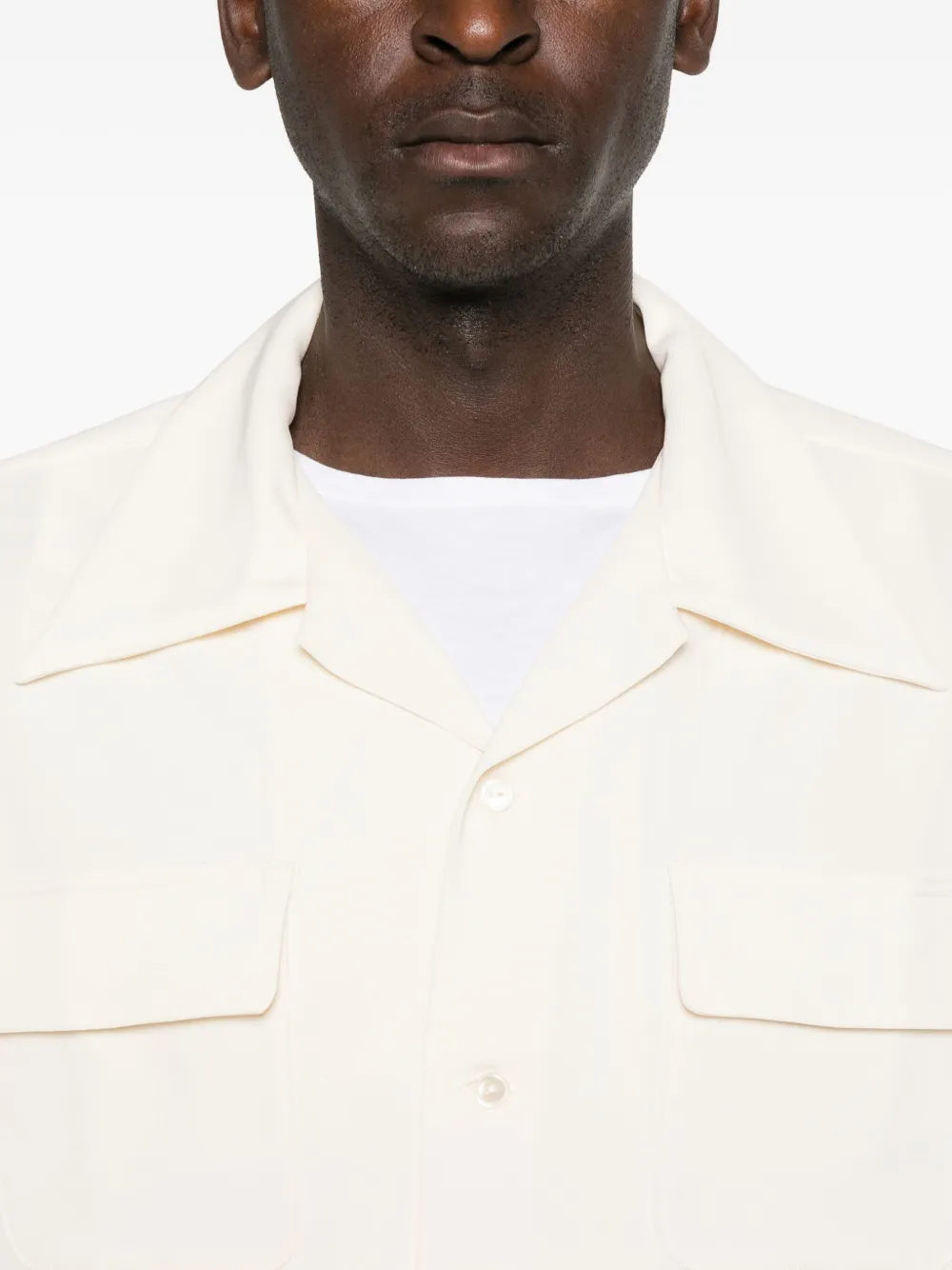 Second / Layer Double-pocket Long-sleeve Shirt In Neutral