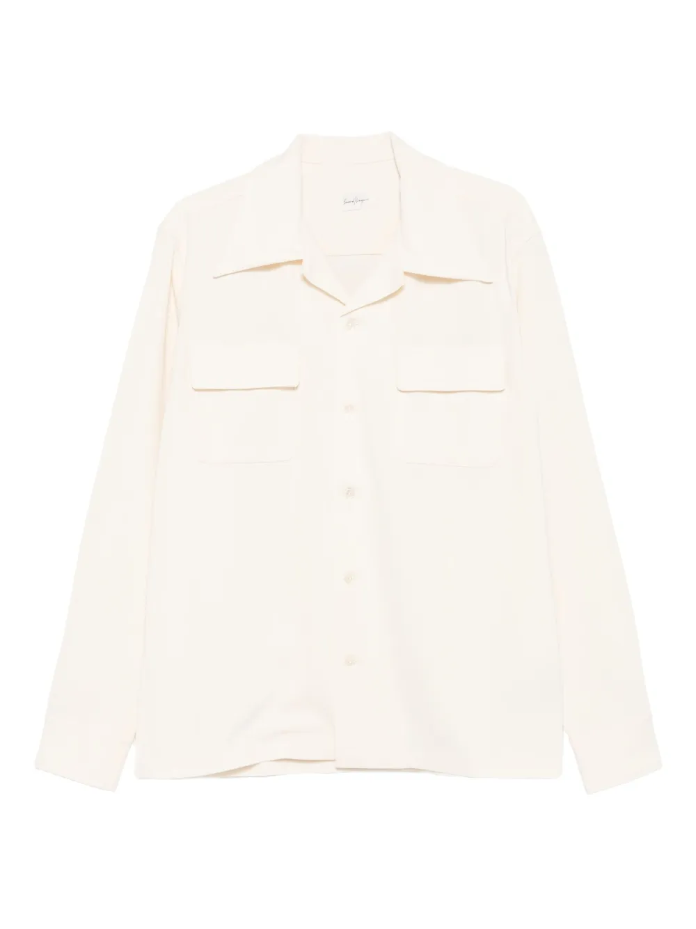 Second/Layer double-pocket long-sleeve shirt | Neutrals | Image 1