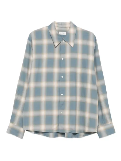 Second/Layer checked cotton shirt