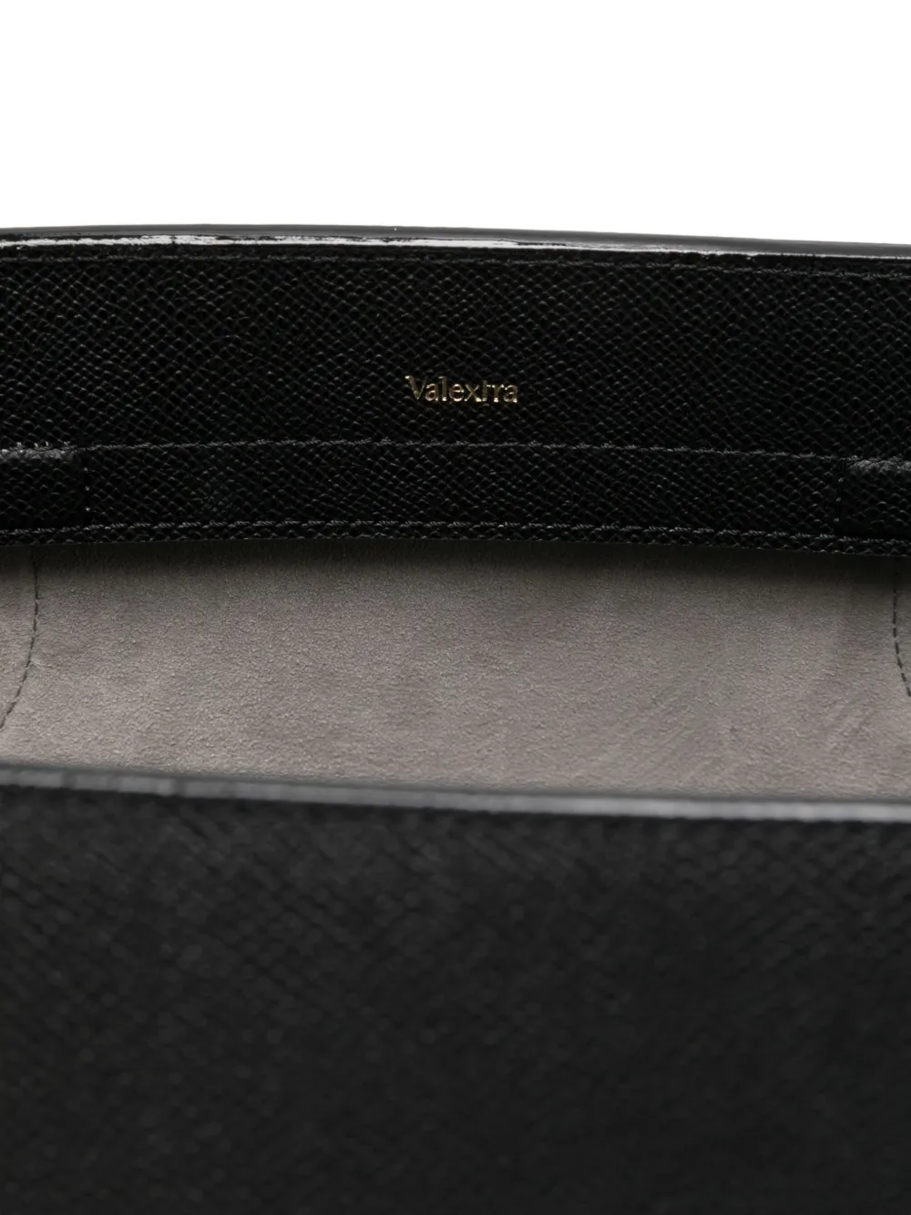 Valextra Large Vivi Leather Tote Bag In Black